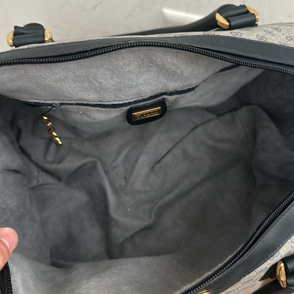 Authentic Vintage Gucci Interlocking GG Monogram Micro Guccissima Boston Doctor - Picture 7 of 10